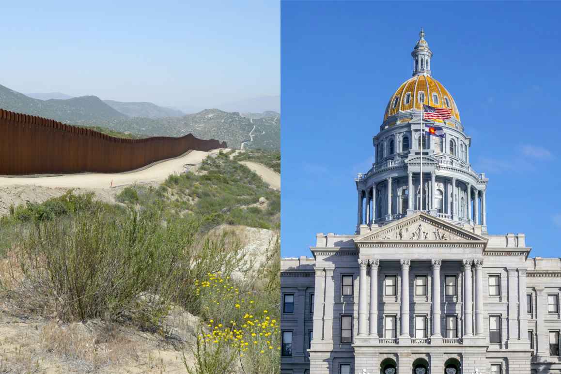 mountains and capitol